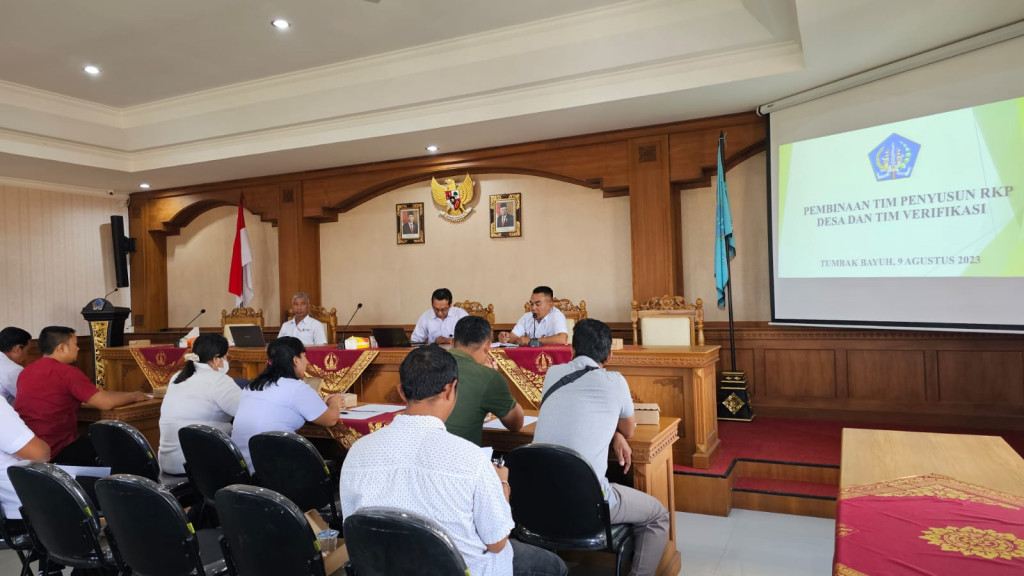 Kegiatan Pembinaan Tim RKP Desa dan Tim Verifikasi